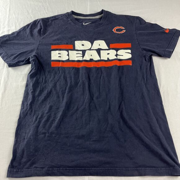 Unisex Adult Da Bears Chicago Football T-Shirt Athletic Sports Fan‎ Shirt Medium - Picture 1 of 7